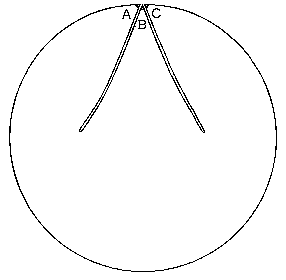 problem case, single right wiggly triangle making a circle